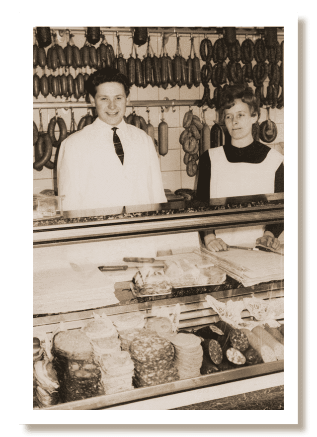 Er&ouml;ffnung Fleischerei Kirchhoff 01.04.1966