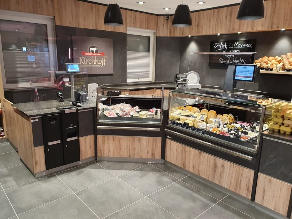 Neu gestalteter Verkaufsraum nach Umbau